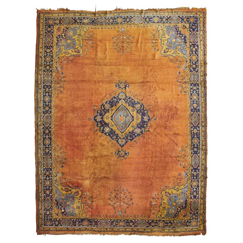 Appraisal: LARGE USHAK CARPET WEST ANATOLIA EARLY TH CENTURY the plain