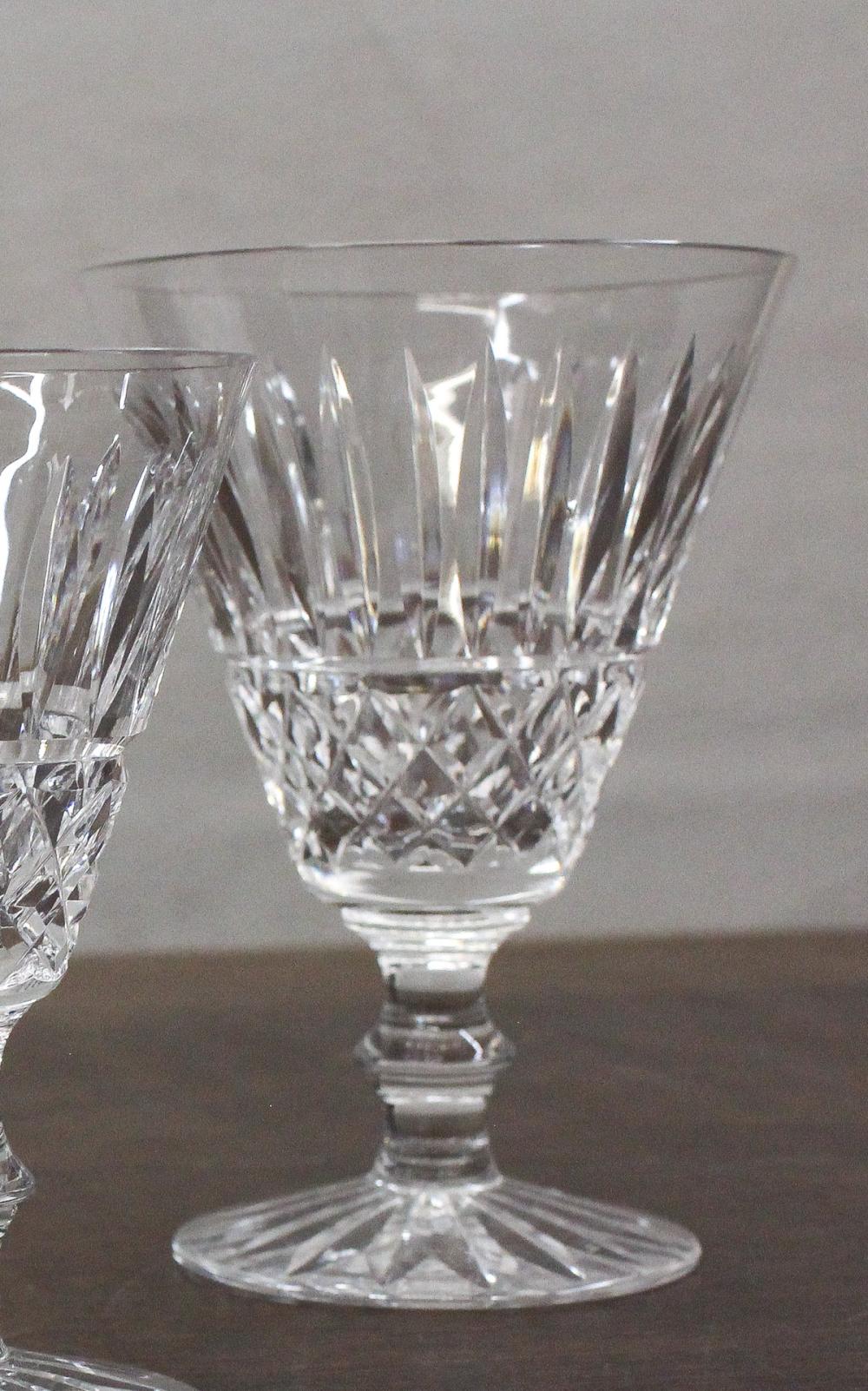 Appraisal: SET OF TWELVE WATERFORD TRAMORE CUT CRYSTAL WATER GOBLETS Heights