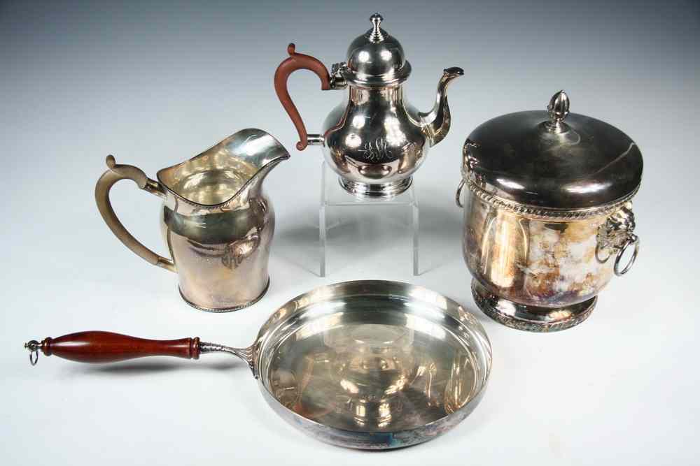 Appraisal: PCS FINE SILVER PLATE - Including Wm Adams Tea pot