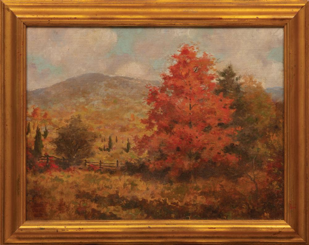 Appraisal: James Calvert Smith American - Autumn Landscape in Connecticut oil