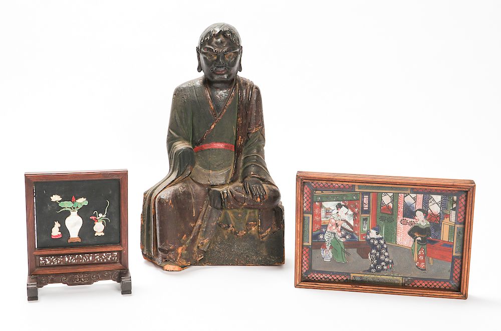 Appraisal: Antique Asian Chinese Artfacts Antique Asian Chinese Artfacts including a