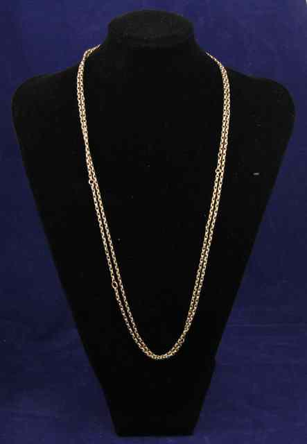 Appraisal: A ct gold guard chain approximately gm