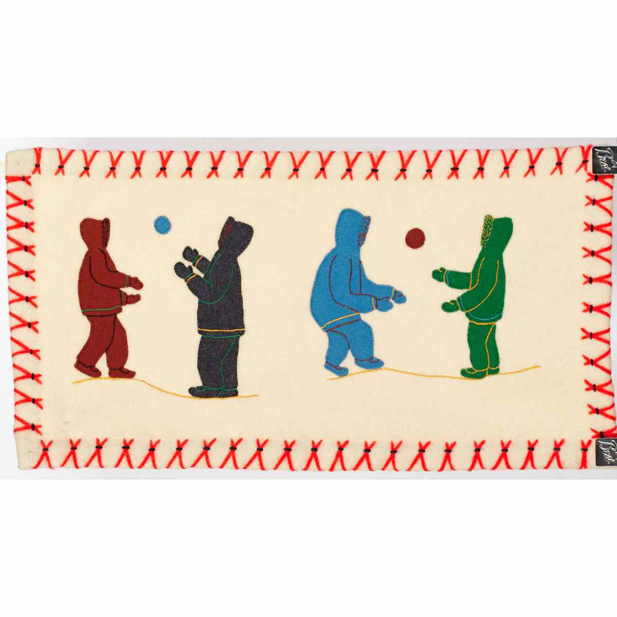 Appraisal: ELIZABETH KINGARUYAK ALAREAK - E - Arviat UNTITLED CHILDREN TOSSING