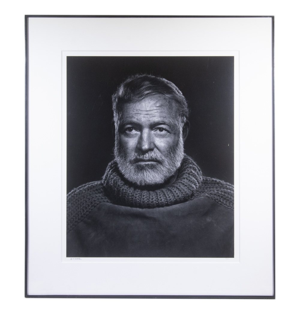 Appraisal: YOUSUF KARSH NY MA CANADA - Ernest Hemingway large scale