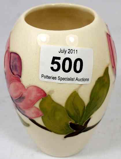 Appraisal: Moorcroft Vase decorated with Magnolia on Cream Background height cm