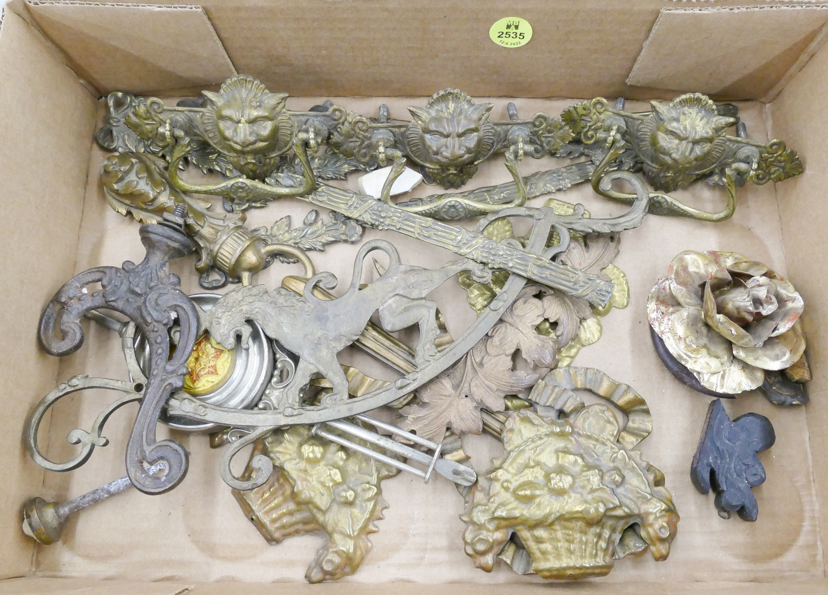 Appraisal: Box Antique Metal Furniture Hardware Etc