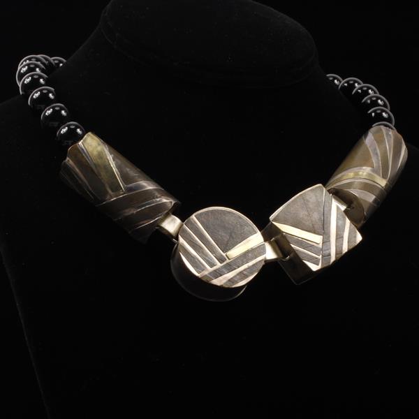 Appraisal: Hand Made Artisan Sterling Silver and K Gold mixed metal