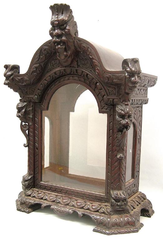 Appraisal: Large baroque style bracket clock case with aperture for a