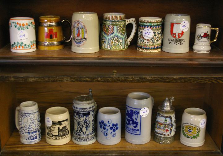 Appraisal: Interesting Collection of Fourteen Ceramic Beer and Ale Steins and