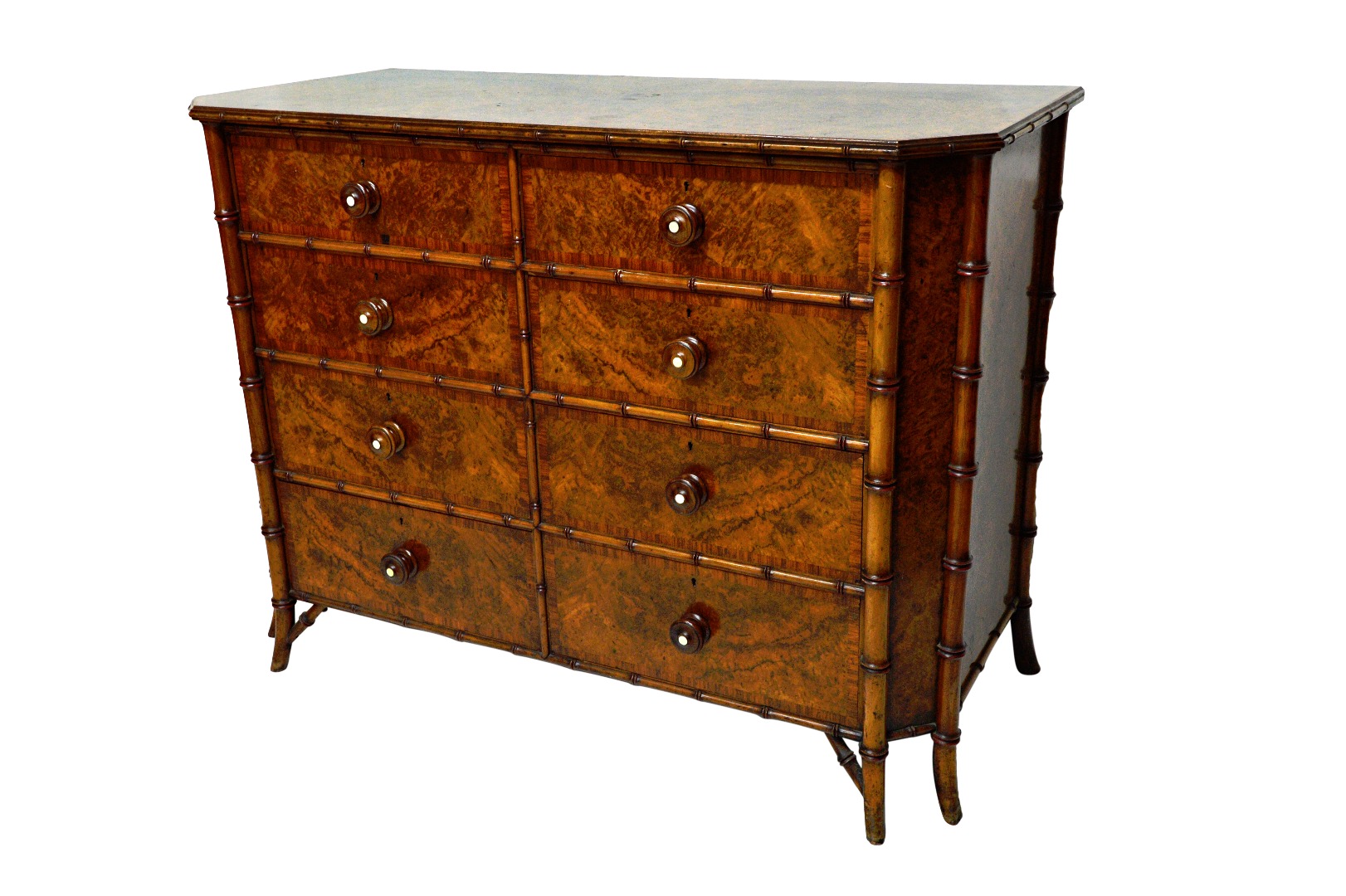 Appraisal: Howard Sons Berners St a th century kingwood banded figured