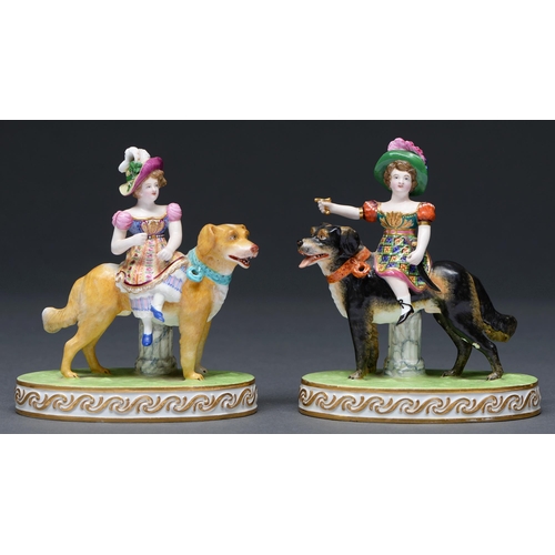 Appraisal: A pair of Minton figures of Peace and War c