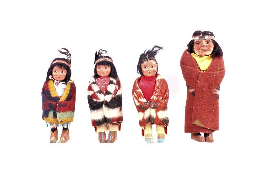 Appraisal: Collection of Children's Skookum Doll c s- s For your