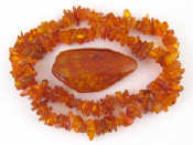 Appraisal: A piece of amber approx x x cm gms and