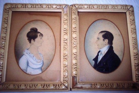 Appraisal: th Century English SchoolPortrait Miniatures of a Husband and Wifea