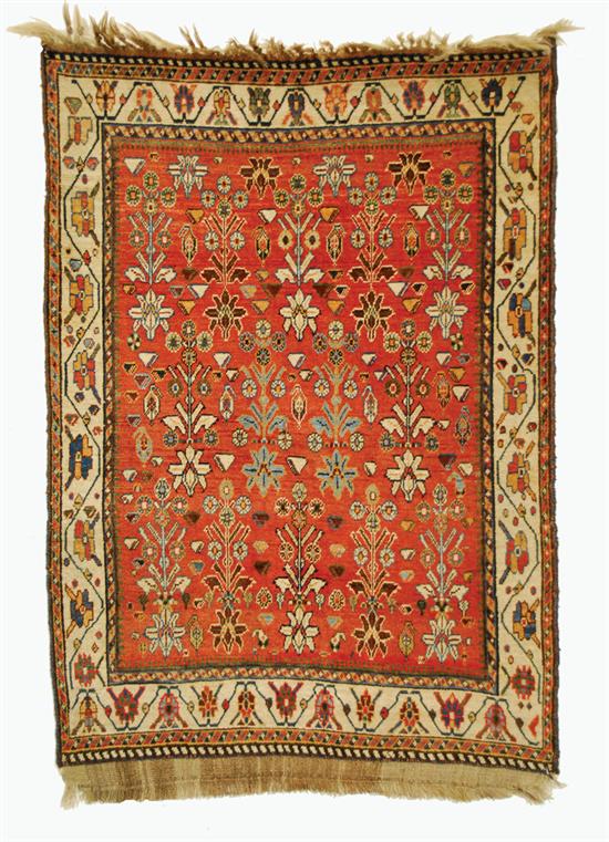 Appraisal: SHIRAZ RUG Persia circa feet inches x feet inches