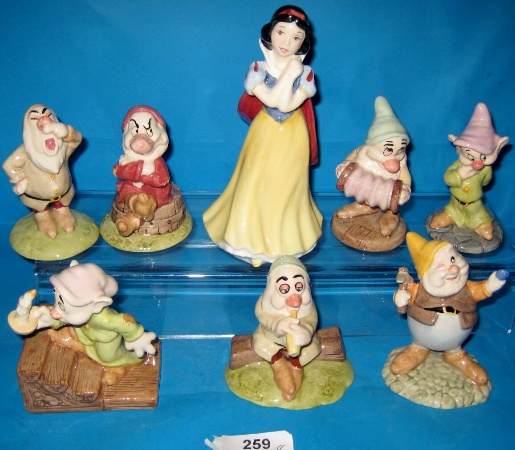 Appraisal: Royal Doulton Walt Disney Figures Snow White SW Sleepy SW