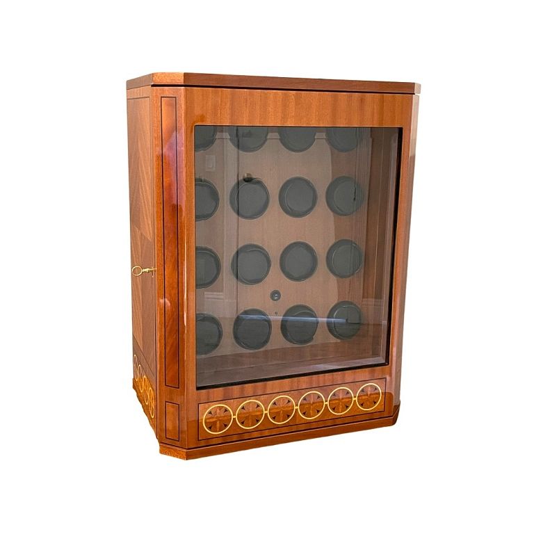 Appraisal: Bergamo Italian Slot Wooden Watch Winder Box Bergamo Italian Slot