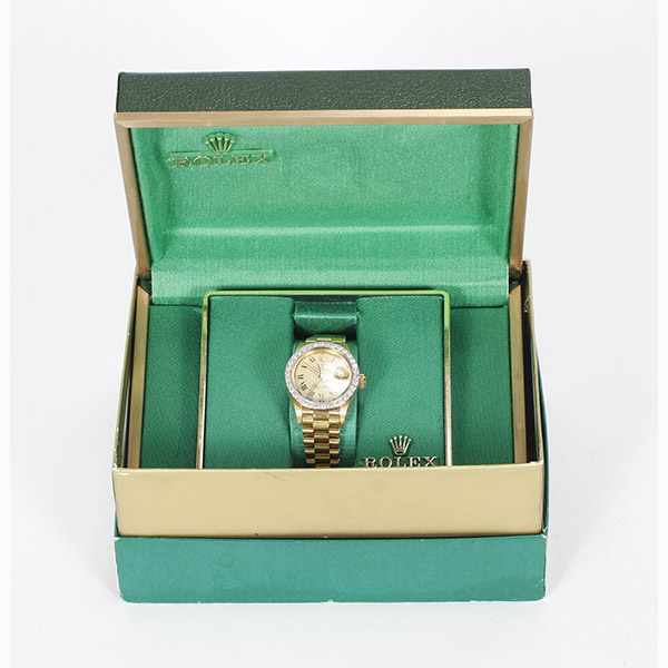 Appraisal: Lady's K gold Rolex Oyster Perpetual Datejust watch with diamond