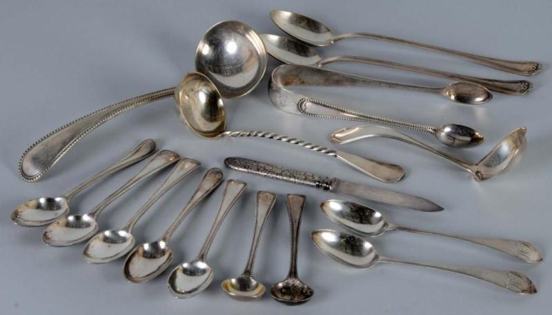 Appraisal: Lot of Sterling Silver Pieces Description Includes spoons a pair