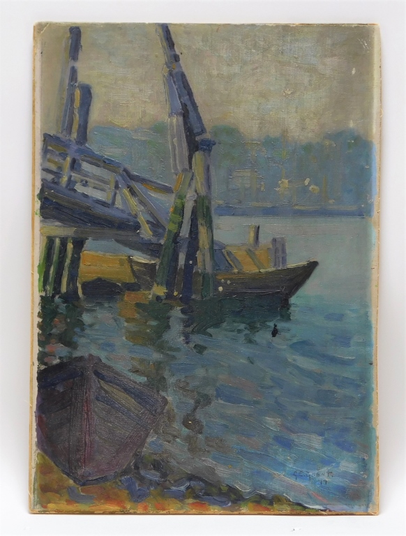 Appraisal: GORDON C GRANT IMPRESSIONIST MARITIME PAINTING United States th CenturyDepicts