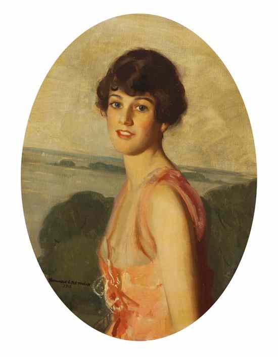 Appraisal: Howard Renwick American th century Portrait of Mrs Lawrence Tibbits