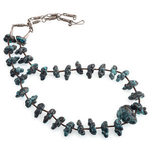 Appraisal: Peter and Dinah Gasper Attributed Zuni th century Turquoise Fetish