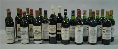 Appraisal: BOTTLE BOX LOT OF MIXED MATURE BORDEAUX WINES