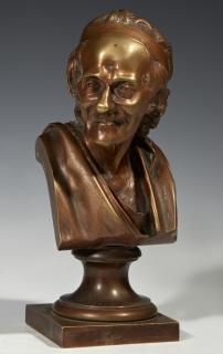 Appraisal: After Jean-Antoine Houdon - Portrait Bust of Voltaire late th