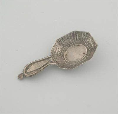 Appraisal: A George III 'stamped' caddy spoon with an octagonal bowl