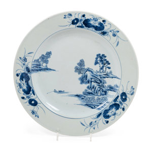 Appraisal: A Chinese Blue and White Porcelain Dish Late th Early