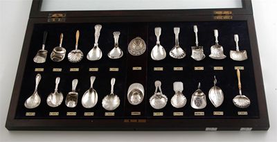 Appraisal: Twenty-two various caddy spoons mixed designs and dates the most