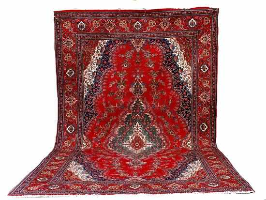 Appraisal: Persian Tabriz carpet ' '' x ' '' Provenance New