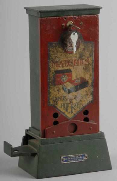 Appraisal: Early Columbus Vending Co Match Dispenser Description Complete with keys