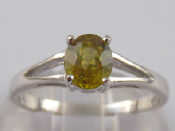 Appraisal: A carat white gold sphene ring size N gms