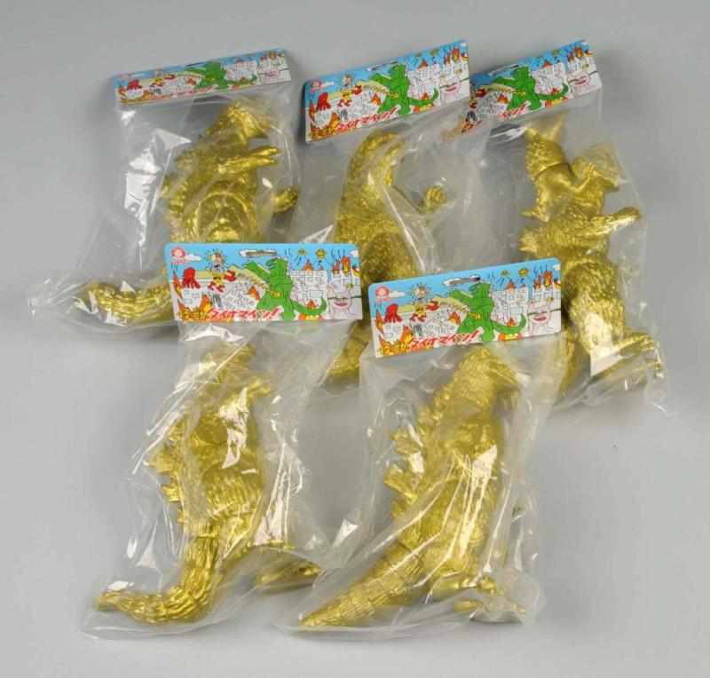 Appraisal: Set of Godzilla Soft Vinyl Figures Description Manufactured by Pilot