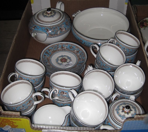 Appraisal: Wedgwood Turquoise Florentine tea and dinner ware comprising of Tureen