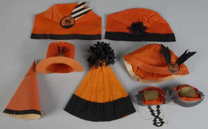 Appraisal: Lot of Paper Cardboard Halloween Hats Description Mostly German Includes