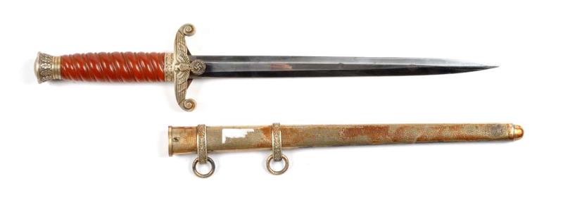 Appraisal: Nazi Officer's Dagger Circa Army officer's dagger Blade length is