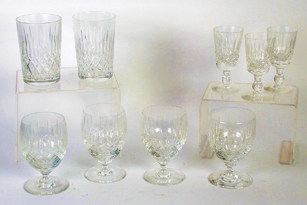 Appraisal: THIRTY ONE PIECE EDINBURGH CRYSTAL PART SUITE OF GLASSES comprising