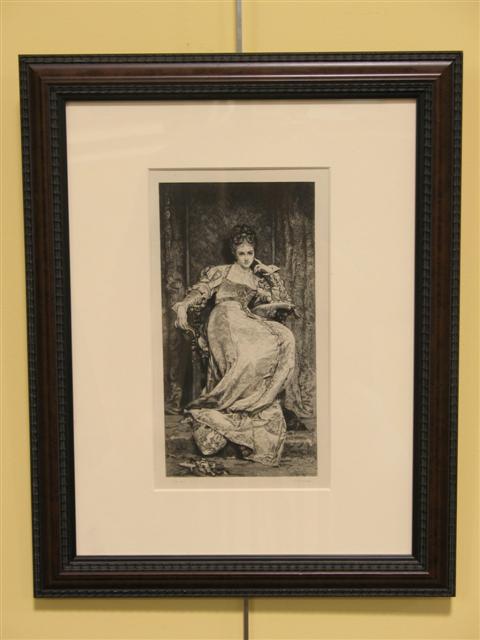 Appraisal: ABEL LURAT AFTER LELY FRENCH TH CENTURY ELEGANT LADY Print