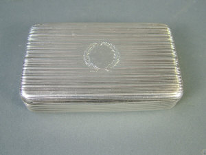 Appraisal: A George III silver snuff box London William Evans of