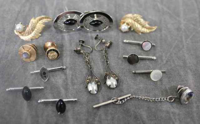 Appraisal: Miscellaneous Jewelry Lot Includes sterling and Marcasite earrings and a