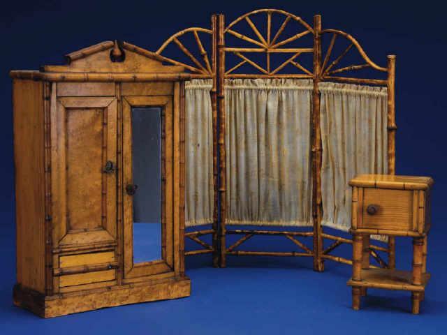 Appraisal: Three-Piece Suite of Dressing Room Furniture France ca consisting of