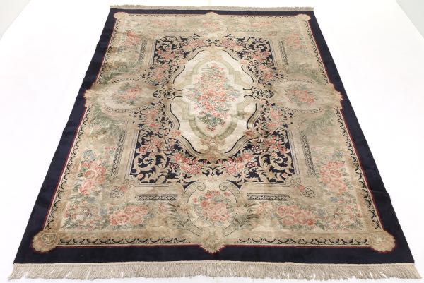 Appraisal: Tabriz Carpet ' x ' Medium low silky mercerised cotton