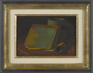 Appraisal: John Frederick Peto American - oil on board still life