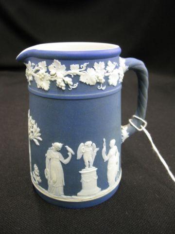 Appraisal: Wedgwood Dark Blue Jasperware Milk Pitcher tall maidens in the