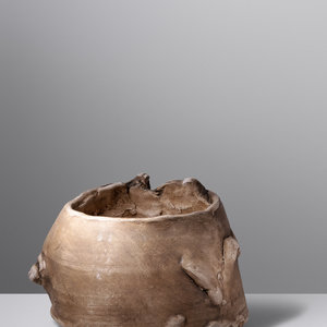 Appraisal: Peter Voulkos American - Vessel glazed and incised stoneware H