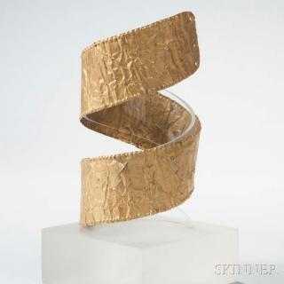 Appraisal: Chimu Gold Band c - A D hammered thin and