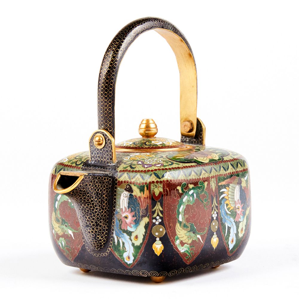 Appraisal: Ando Cloisonne Miniature Tea Pot Ando Cloisonne Company Sakae Nagoya