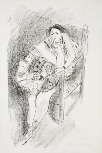 Appraisal: HENRI MATISSE Danseuse au fauteuil de bois Lithograph - x